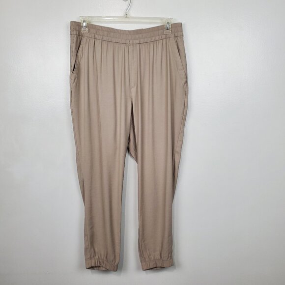 Old Navy Taupe Casual Wear Pull-On Hemisphere High-Rise Joggers NEW NWT Size L - Picture 1 of 10